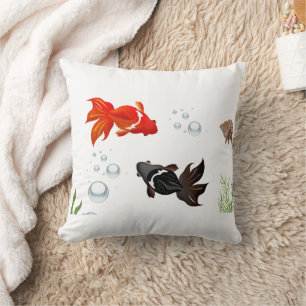 Zen Koi Fisch Teich Kissen Japanische Gartenästh