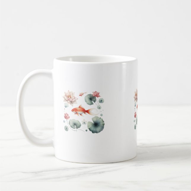 Zen Koi Serenity Kaffeetasse (Links)