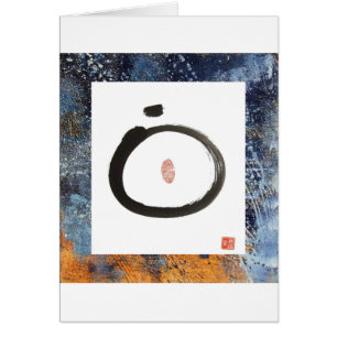 Zen-Kreis-leere Karte