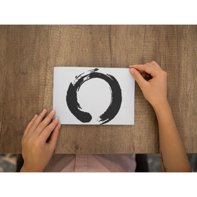 Zen-Kreispostkarte Postkarte (Von Creator hochgeladen)