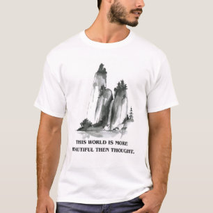 Zen-Kunst- & Naturinspiriertes T-Shirt