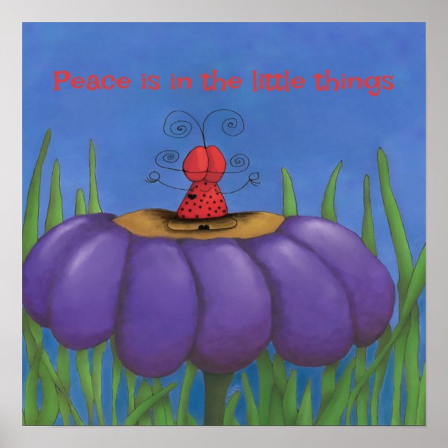 Zen Ladybug Poster (Vorne)