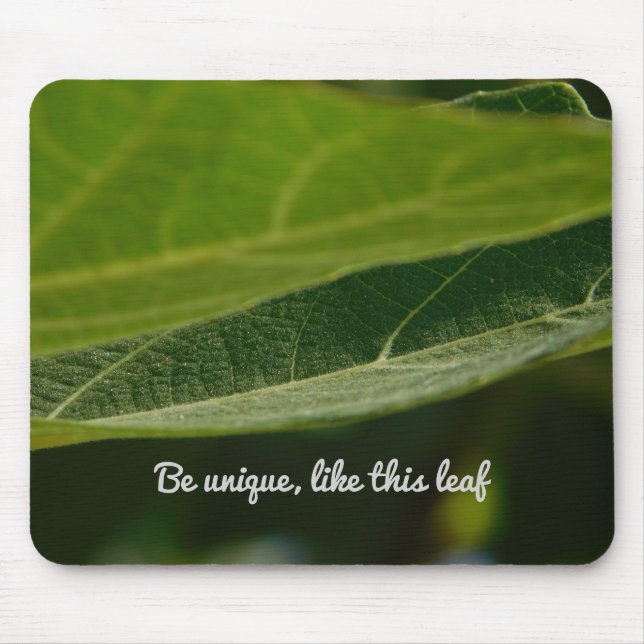 Zen Leaf Mouse Pad - Perfektes Geschenk Mousepad (Vorne)