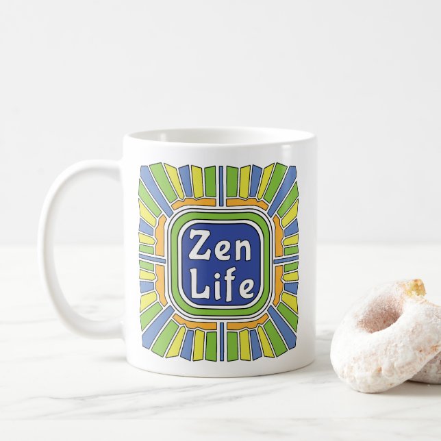 Zen Leben für mich Kaffeetasse (Mit Donut)