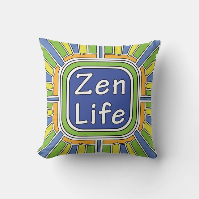 Zen Life für mich Kissen (Vorderseite)
