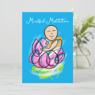 Zen Lotus Mönch Meditation Einladung