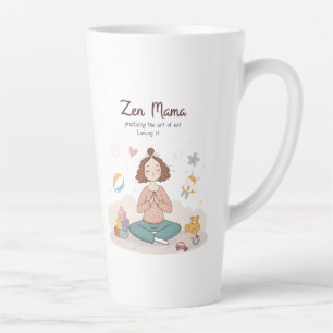 Zen Mama Ruhige Mutterschaft Kunst Milchtasse