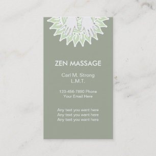 Zen-Massage-Visitenkarten Visitenkarte