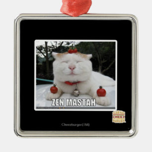 Zen Mastah Silbernes Ornament
