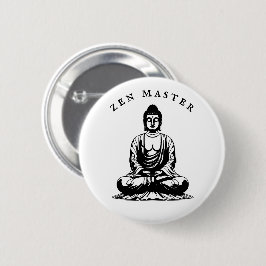 Zen Master - Buddha Meditation Button