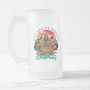 Zen Master Moment - Namaste Funny Bigfoot Mattglas Bierglas