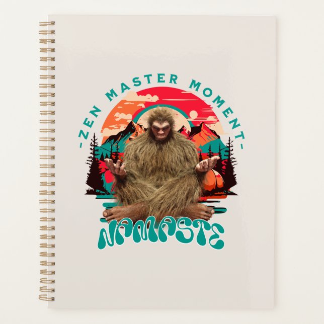 Zen Master Moment - Namaste Funny Bigfoot Planer (Vorderseite)