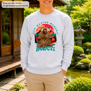 Zen Master Moment - Namaste Funny Bigfoot Sweatshirt