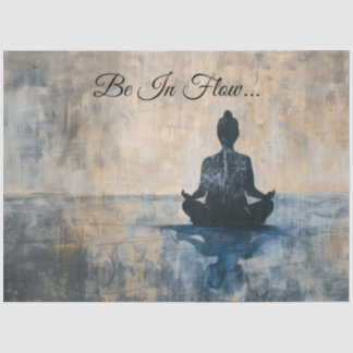 Zen-Mediationsfluss Seidenpapier