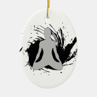 Zen-Meditation Keramikornament