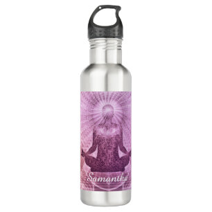 Zen-Meditation Lila Personalisierten Edelstahlflasche