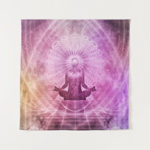 Zen Meditation Mandala Wall Tapestry