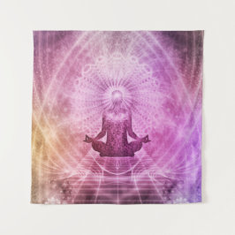 Zen Meditation Mandala Wall Tapestry Wandteppich