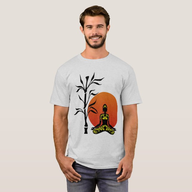 Zen-Meditation T-Shirt (Vorne ganz)
