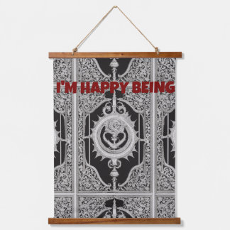 Zen Meditation Tapestry - Serene Spirituelle Room  Wandteppich Mit Holzrahmen