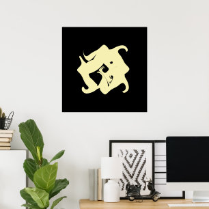 Zen-Meditations-Minimal-Art-Plakat Poster