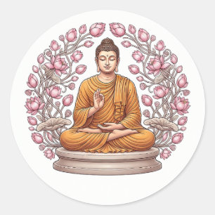 Zen-Meditations-Seelenkunst Dekorativer Aufkleber