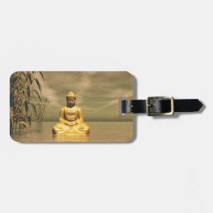 Zen meditierender Buddha Gepäckanhänger