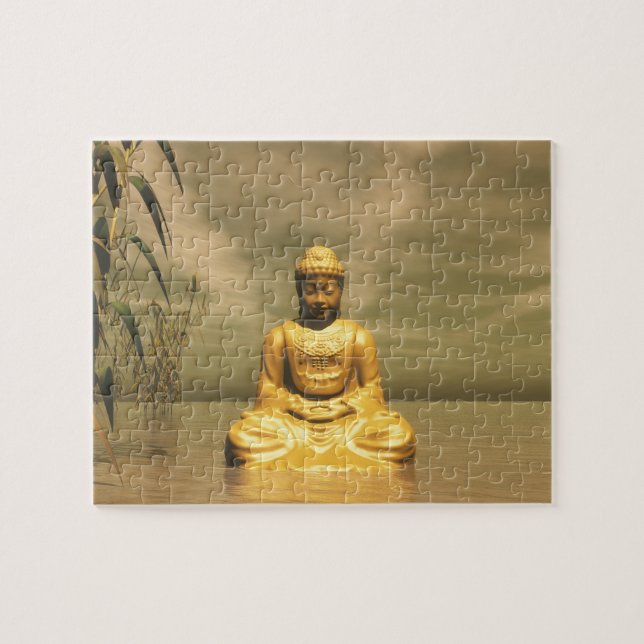 Zen meditierender Buddha Puzzle (Horizontal)