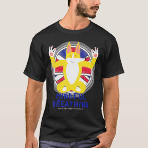 Zen meditierender Corgi Frieden Liebenswürdigkeit T-Shirt