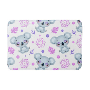 Zen meditierender Koala Badematte