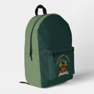 Zen-Meister-Moment Namaste - Bigfoot-Meditation Bedruckter Rucksack