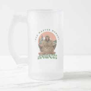 Zen-Meister-Moment Namaste - Bigfoot-Meditation Mattglas Bierglas