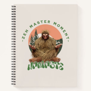 Zen-Meister-Moment Namaste - Bigfoot-Meditation Notizbuch
