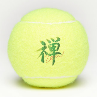 ZEN Minimalist Japanese Brush Calligraphy Tennisbälle