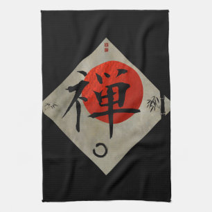 Zen mit Ensō Kreis #2 Handtuch