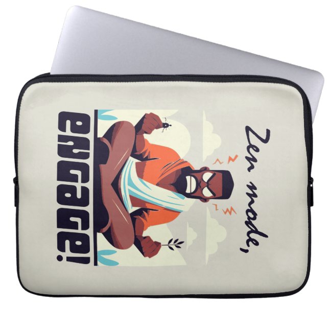 Zen-Modus, Engage! ⚡ Erwachsene ist ein Glitch Laptopschutzhülle (Vorderseite)