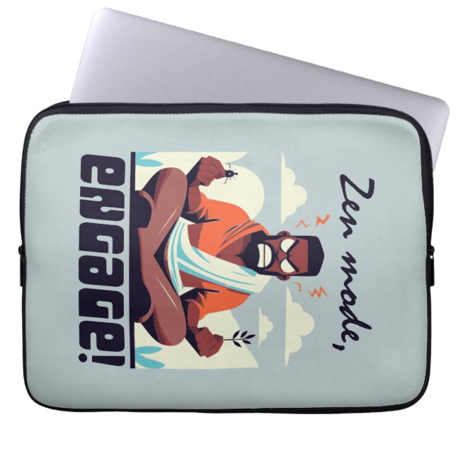Zen-Modus, Engage! ⚡ Erwachsene ist ein Glitch Laptopschutzhülle (Vorderseite)