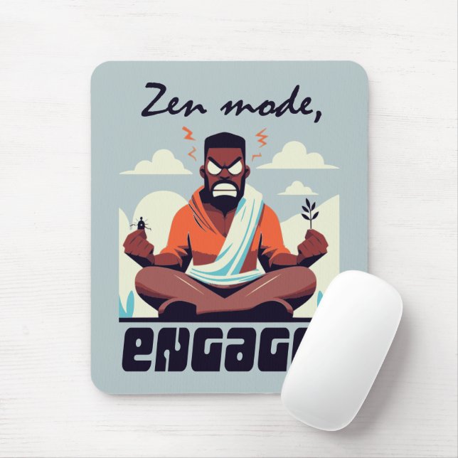 Zen-Modus, Engage! ⚡ Erwachsene ist ein Glitch Mousepad (Mit Mouse)