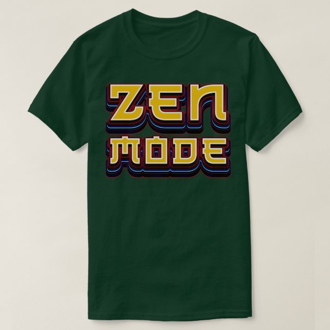 Zen-Modus-Meditation T-Shirt (Design vorne)