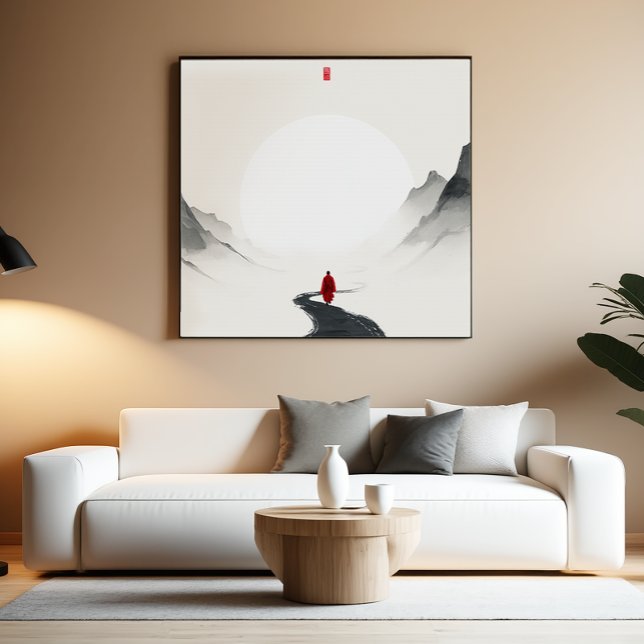 Zen Monk Wine tasting in der Fattoria Moncucchetto Poster (Von Creator hochgeladen)