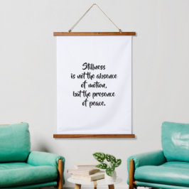 Zen Motivational Quote Wall Art | Minimalist Asian Wandteppich Mit Holzrahmen