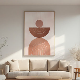 Zen Mountain Harmonie - Minimalistische Wand Kunst