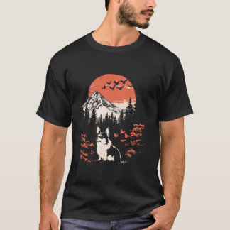 Zen Mountain Natur Camping Corgi T-Shirt
