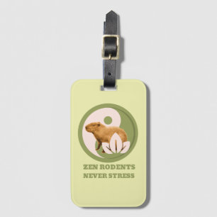 Zen-Nagetiere Stressfrei Capybara Humor Gepäckanhänger