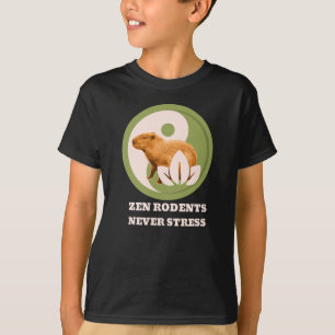 Zen-Nagetiere Stressfrei Capybara Humor T-Shirt