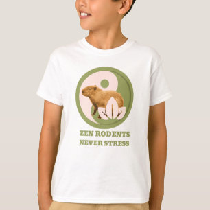 Zen-Nagetiere Stressfrei Capybara Humor T-Shirt