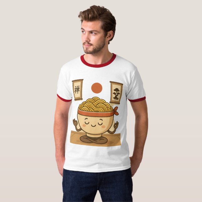 Zen Noodles Meditation T-Shirt (Vorne ganz)