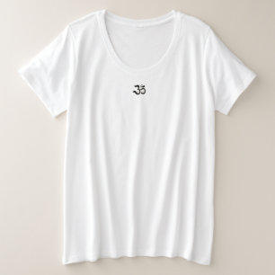 Zen Om Om Symbol einfache goldene Glitzer weißes S Große Größe T-Shirt