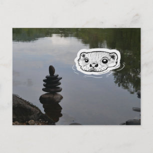Zen Otter Postkarte