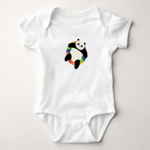 Zen Panda Spin Baby Strampler